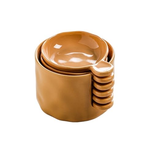 RYUQW3RE Sauciere Cremefarbene Dip-Schale for Hot Pot & BBQ - Creative Home Tableware(Honey Tea) von RYUQW3RE