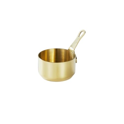 RYUQW3RE Sauciere Edelstahl-Saucenbecher mit Dip-Schale for Steak & Salat(Gold,S) von RYUQW3RE