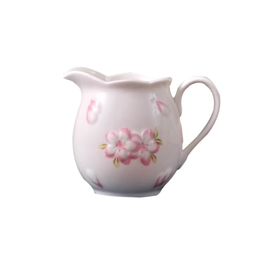RYUQW3RE Sauciere Keramik-Sakura-Soßenboot, Soßenboot, Milchbecher, Kaffeekanne(White) von RYUQW3RE