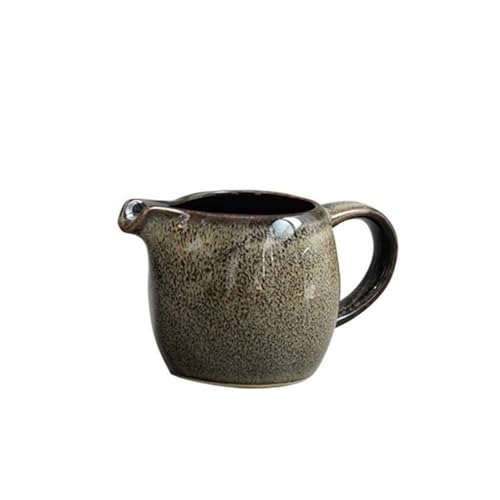 RYUQW3RE Sauciere Kreative Keramik Milchkännchen mit Henkel Tülle Cafe Nachmittagstee - Sauciere Sauciere(Gray) von RYUQW3RE