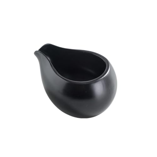 RYUQW3RE Sauciere Sauciere aus Keramik, Kaffee- und Milchglas, Soßeneimer for westliche Speisen, Soßeneimer, Sauciere(Black) von RYUQW3RE