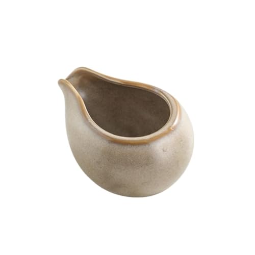 RYUQW3RE Sauciere Sauciere aus Keramik, Kaffee- und Milchglas, Soßeneimer for westliche Speisen, Soßeneimer, Sauciere(Brown) von RYUQW3RE