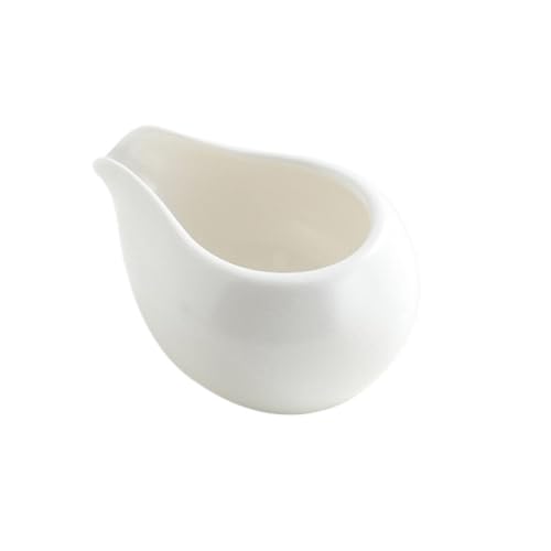RYUQW3RE Sauciere Sauciere aus Keramik, Kaffee- und Milchglas, Soßeneimer for westliche Speisen, Soßeneimer, Sauciere(White) von RYUQW3RE