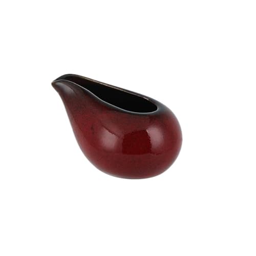 RYUQW3RE Sauciere Steak-Saucenbecher aus Keramik, Soße for Zuhause, Saucentopf(Red) von RYUQW3RE