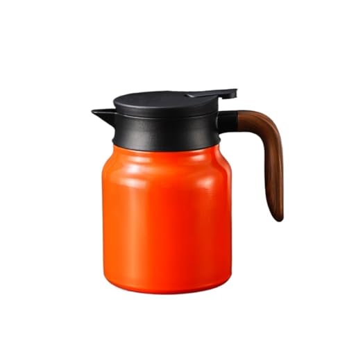 RYUQW3RE Teekessel Glühteekanne aus Edelstahl 316 – Großer isolierter Wasserkocher for Zuhause(Orange) von RYUQW3RE