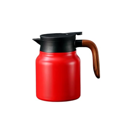 RYUQW3RE Teekessel Glühteekanne aus Edelstahl 316 – Großer isolierter Wasserkocher for Zuhause(Red) von RYUQW3RE