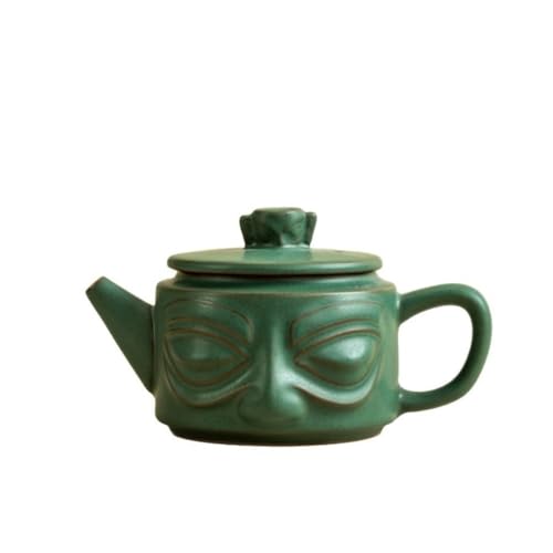 RYUQW3RE Teekessel Handgefertigte Teekanne mit Bronzemaske – Kung-Fu-Teeservice, kulturelles Geschenk RYUQW3RE Teekessel Handgefertigte Teekanne mit Bronzemaske – Kung-Fu-Teeservice, kulturelles Geschenk von RYUQW3RE