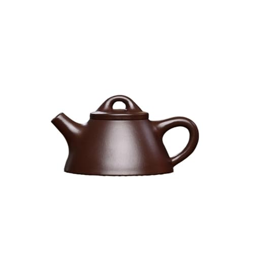 RYUQW3RE Teekessel Handgemachtes Teekannen-Set aus lila Ton mit Tonmalerei – Künstlerisches Teegeschenk(Brown) von RYUQW3RE