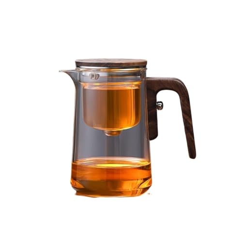 RYUQW3RE Teekessel Hitzebeständige Teekanne aus Glas mit Tee-Wasser-Trenner, Brühset for losen Tee(L) von RYUQW3RE