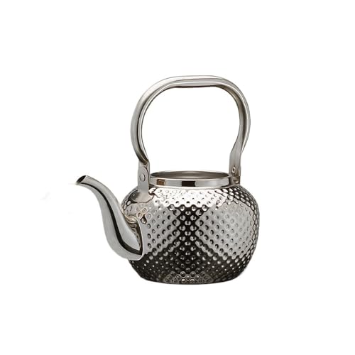 RYUQW3RE Teekessel Kommerzieller Teekessel aus Edelstahl mit Sieb for Hotel/Restaurant(Silver,S) von RYUQW3RE