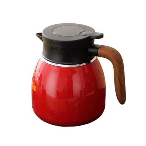 RYUQW3RE Teekessel Teekanne aus Edelstahl 316 mit Tee-Ei – Wasserkocher mit großem Fassungsvermögen for Zuhause und das Büro(Red) von RYUQW3RE