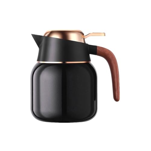 RYUQW3RE Teekessel Wasserkocher mit Keramik-Innenschale for Glühtee, for Zuhause und das Büro, sicheres und stilvolles Aufbrühen(Black) von RYUQW3RE