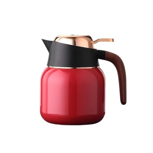 RYUQW3RE Teekessel Wasserkocher mit Keramik-Innenschale for Glühtee, for Zuhause und das Büro, sicheres und stilvolles Aufbrühen(Red) von RYUQW3RE