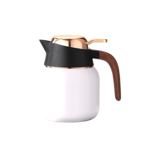 RYUQW3RE Teekessel Wasserkocher mit Keramik-Innenschale for Glühtee, for Zuhause und das Büro, sicheres und stilvolles Aufbrühen(White) von RYUQW3RE