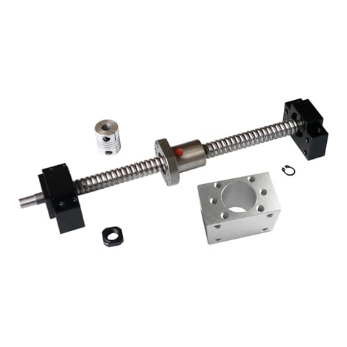 1204 gerollte Kugelumlaufspindel 161 mm – 561 mm mit SFU1204 Kugelmuttergehäuse + BK10 BF10 Halterung + Kupplung # 1204 BKBF10(361mm) von RYVEWZOOE