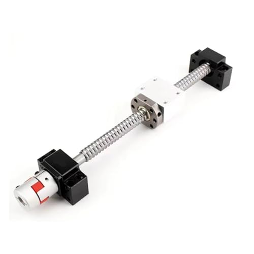 20-mm-Kugelumlaufspindel SFU2005, Endenbearbeitung + RM2005, einzelne Kugelmutter + BK15, BF15, Endstützen + Kupplung, 8 x 12-mm-Schraube(473mm) von RYVEWZOOE