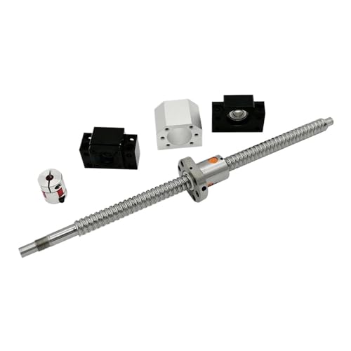 2010 Kugelumlaufspindel 1095 MM bis 1495 MM Kugelumlaufspindelwelle + SFU2010 Mutterngehäuse + BK15 BF15 Halterung + Klauenkupplung(1195mm) von RYVEWZOOE