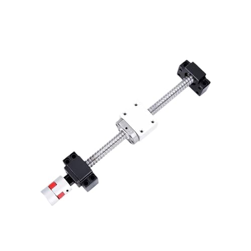 20mm Kugelumlaufspindelmutter SFU2004 100-1450mm mit BKBF15 Endenbearbeitung + Kugelumlaufspindelmutter + Halterung + Kupplung(150mm) von RYVEWZOOE