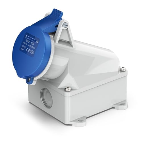 Aufputzsteckdose 16A 32A 63A Aviation IP44(32A 3P IP44) von RYVEWZOOE