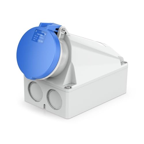 Aufputzsteckdose 16A 32A 63A Aviation IP44(63A 3P IP44) von RYVEWZOOE