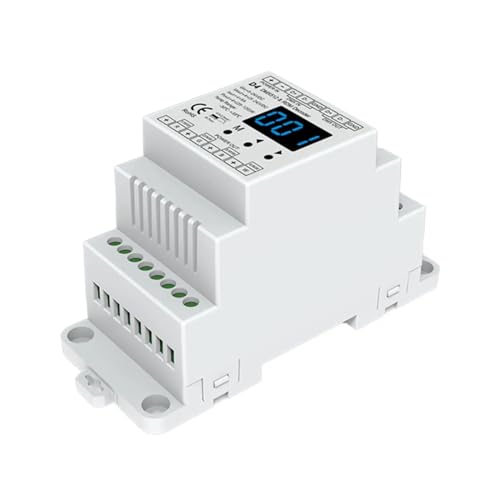 D4 D4-E D4-XE D5 D12 D24 DS DS-L DMX-Decoder, digitaler DMX512-SPI-Decoder und RF-Controller, CV-Display/Din-Schiene/mehrfache Dimmung (Color : D4) von RYVEWZOOE