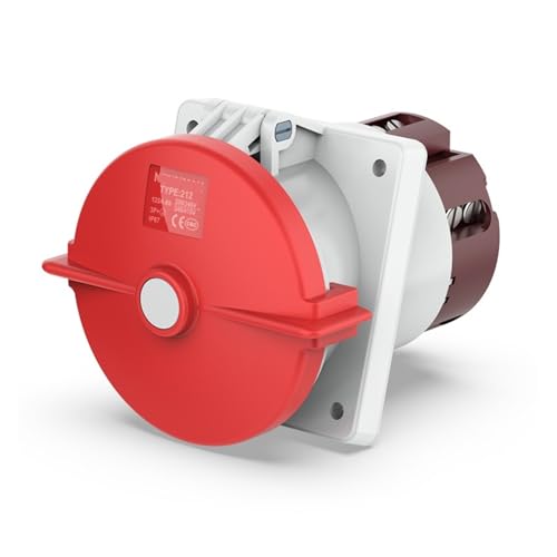 Industrielle Unterputz-Schrägsteckdose IP67 3-adrig 4-adrig 5-adrig 16A32A(125A 4P IP67) von RYVEWZOOE