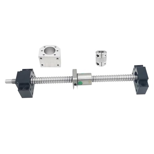 Kugelumlaufspindel mit Linksgewinde SFU1605 Kugelumlaufspindel 600 mm bis 800 mm + BK12 BF12 Endstütze + Muttergehäuse + Kupplung(800mm) von RYVEWZOOE