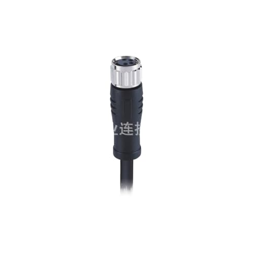 M8 wasserdichter Stecker 4-polig A-Code weiblich gerader Kopf Formteil (vorgefertigt) mit Kabel Luftfahrt 1M von RYVEWZOOE