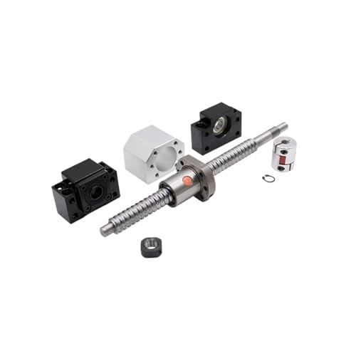 RM / SFU1605 Gerollte Kugelumlaufspindel-Endbearbeitung + Flanschmutter + Gehäuse dsg16h + BKBF12-Endstütze + Kupplung 550 mm - 800 mm(800mm) von RYVEWZOOE