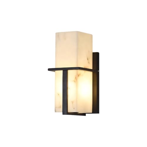 RYVEWZOOE 12W LED warme Lichtquelle Wandlampe Marmorimitat Streifen Säulenlampe von RYVEWZOOE