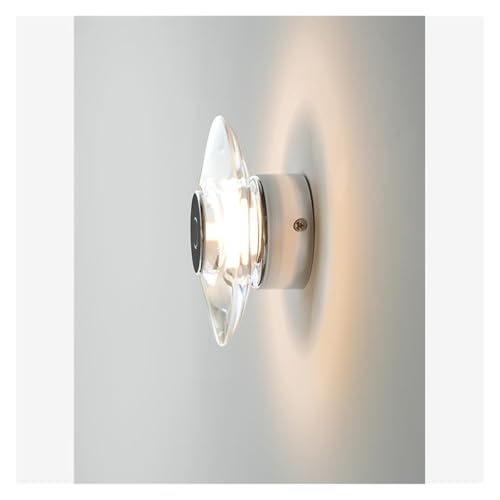 RYVEWZOOE Kristall Wandlampe minimalistische Lampe runde Wandlampe(13cm) von RYVEWZOOE
