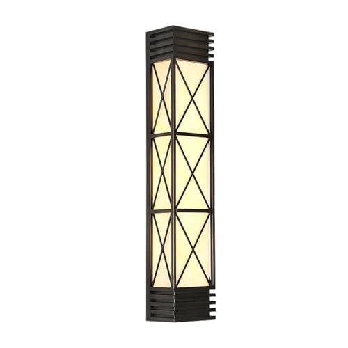 RYVEWZOOE LED Warmlicht Edelstahl Außenwandleuchte Torsäulenlampe(80cm) von RYVEWZOOE