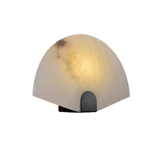 RYVEWZOOE Natürliche Schneeflocken-Marmor-Wandleuchte LED-G9 warmes Licht(Diameter 25CM) von RYVEWZOOE