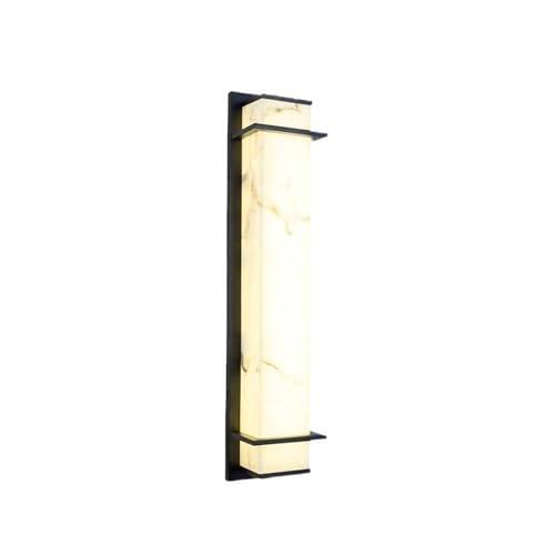 RYVEWZOOE Outdoor COB-Warmlicht Marmor einfache Wandleuchte lange Streifen Außenlampe(60 cm) von RYVEWZOOE