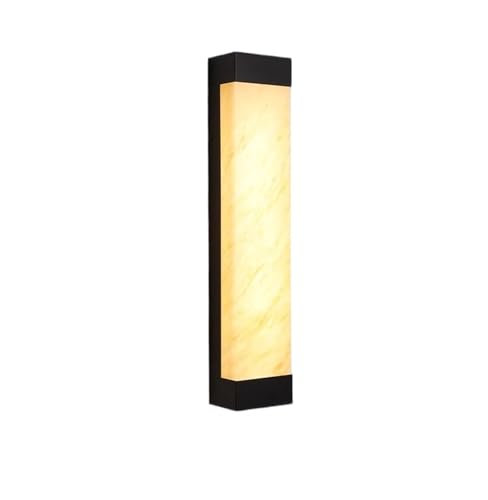 RYVEWZOOE Schlichte Außenwandleuchte mit warmem Licht aus Edelstahl in Marmoroptik(75CM 30W) von RYVEWZOOE