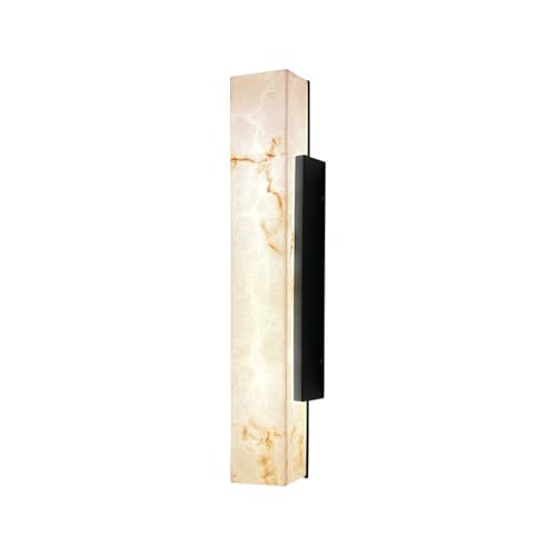 RYVEWZOOE Warmes Licht im Freien einfache LED-Marmor-Wandleuchte Kunstmarmor + Edelstahl(80cm*13cm) von RYVEWZOOE