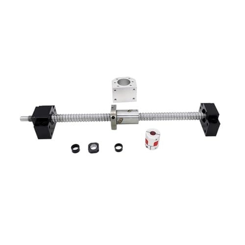 SFU2505 Kugelumlaufspindel 2505-4 Stahl 300mm bis 1500mm BK20 BF20 Unterstützung DSG25H Muttergehäuse Klauenkupplung(1150mm) von RYVEWZOOE