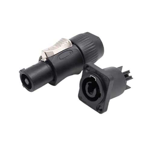 YF24 Luftfahrt-Steckdose, 3-adrig, 20 A, LED-Anzeige(Plug and socket) von RYVEWZOOE