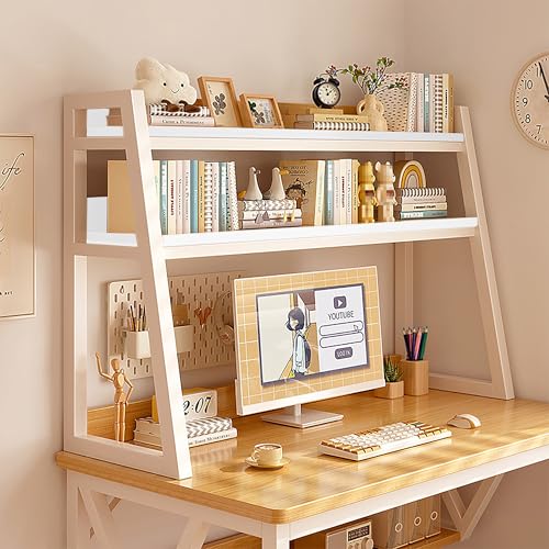 3-stufiges Computer-Schreibtisch-Bücherregal, Schreibtisch-Organizer-Regal, nur Schreibtischaufsatz, Schreibtischregale und Büroregale for die obere Mehrzweck-Arbeitsplatten-Ausstellungs(Wit,115x32x90 3-stufiges Computer-Schreibtisch-Bücherregal, Schreibtisch-Organizer-Regal, nur Schreibtischaufsatz, Schreibtischregale und Büroregale for die obere Mehrzweck-Arbeitsplatten-Ausstellungs(Wit,115x32x90 von RYZQWE