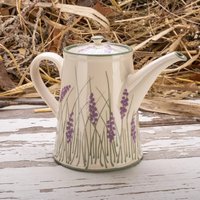 Teekanne, Keramik Handgemachte Grün Weiß, Lavendel Teekanne, Keramik Handgemachte Grün Weiß, Lavendel von RYceramic