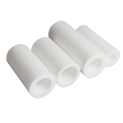 1 Stück 25 cm PTFE-Hohlstab – vielseitiges weißes Polytetrafluorethylen-Rohr for Heimwerker/Dichtungen/Buchsen, Außendurchmesser 20–55 mm, Loch 8–45 mm(30mmx17mm) von RZAJMADEU
