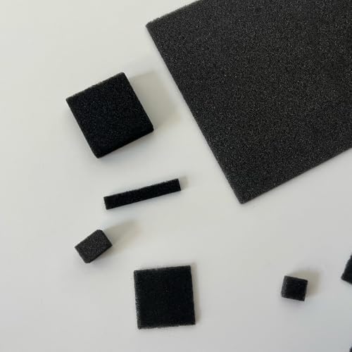 1 Stück Mesh-Glaskohlenstoff-RVC-Elektrode – Hochleitfähiger Labor-Kohlenstoffschaum for elektrochemische Anwendungen(10x10x2mm) von RZAJMADEU