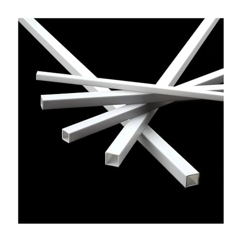 80-teiliges ABS-Vierkantrohr-Set – 3 mm bis 10 mm, 25 cm oder 50 cm Länge, ideal for den DIY-Modellbau und Wasseranschlüsse(50cmx3x3mm) von RZAJMADEU