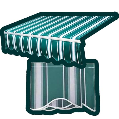 Ersatz-Segeltuch for einziehbare Markisen – Obere Abdeckung aus Polyester-Markisenstoff for Terrassen-/Balkon-/Gartenschatten(2.5x2meters) von RZAJMADEU