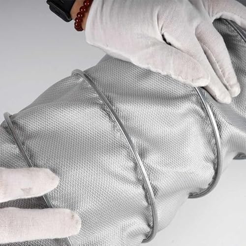 Flexibler Trockner-Abluftkanal – 3/6/10/16 Fuß – Grauer Schlauch mit 2 Klemmen for effiziente Belüftung und Abluft(D5'' L16ft) von RZAJMADEU
