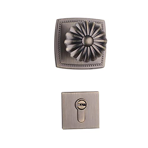 RZAJMADEU Moderne Sichtschutz-Türknöpfe mit Schloss und Schlüssel – Kugelknöpfe aus Edelstahl for Schlafzimmer und Badezimmer(ModelA) von RZAJMADEU