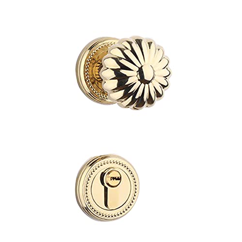 RZAJMADEU Moderne Sichtschutz-Türknöpfe mit Schloss und Schlüssel – Kugelknöpfe aus Edelstahl for Schlafzimmer und Badezimmer(ModelD) von RZAJMADEU