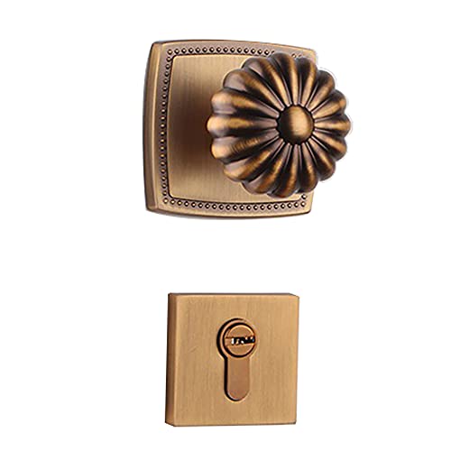 RZAJMADEU Moderne Sichtschutz-Türknöpfe mit Schloss und Schlüssel – Kugelknöpfe aus Edelstahl for Schlafzimmer und Badezimmer(ModelF) von RZAJMADEU