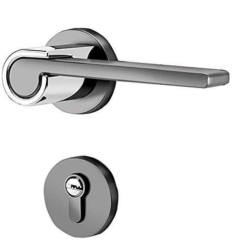 RZAJMADEU Türdrücker-Set for Privatsphäre – Zinklegierung, Bett-/Badezimmer-Schlossset for Innentüren – Links- oder Rechtsanschlag(ModelE) von RZAJMADEU