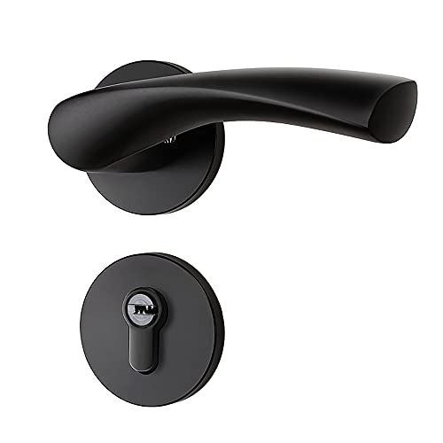 RZAJMADEU Türdrückergriff aus Edelstahl – nicht drehbarer Dummy-Hebelsatz for Fenstertüren/Schränke – Sichtschutzfunktion(ModelA) von RZAJMADEU